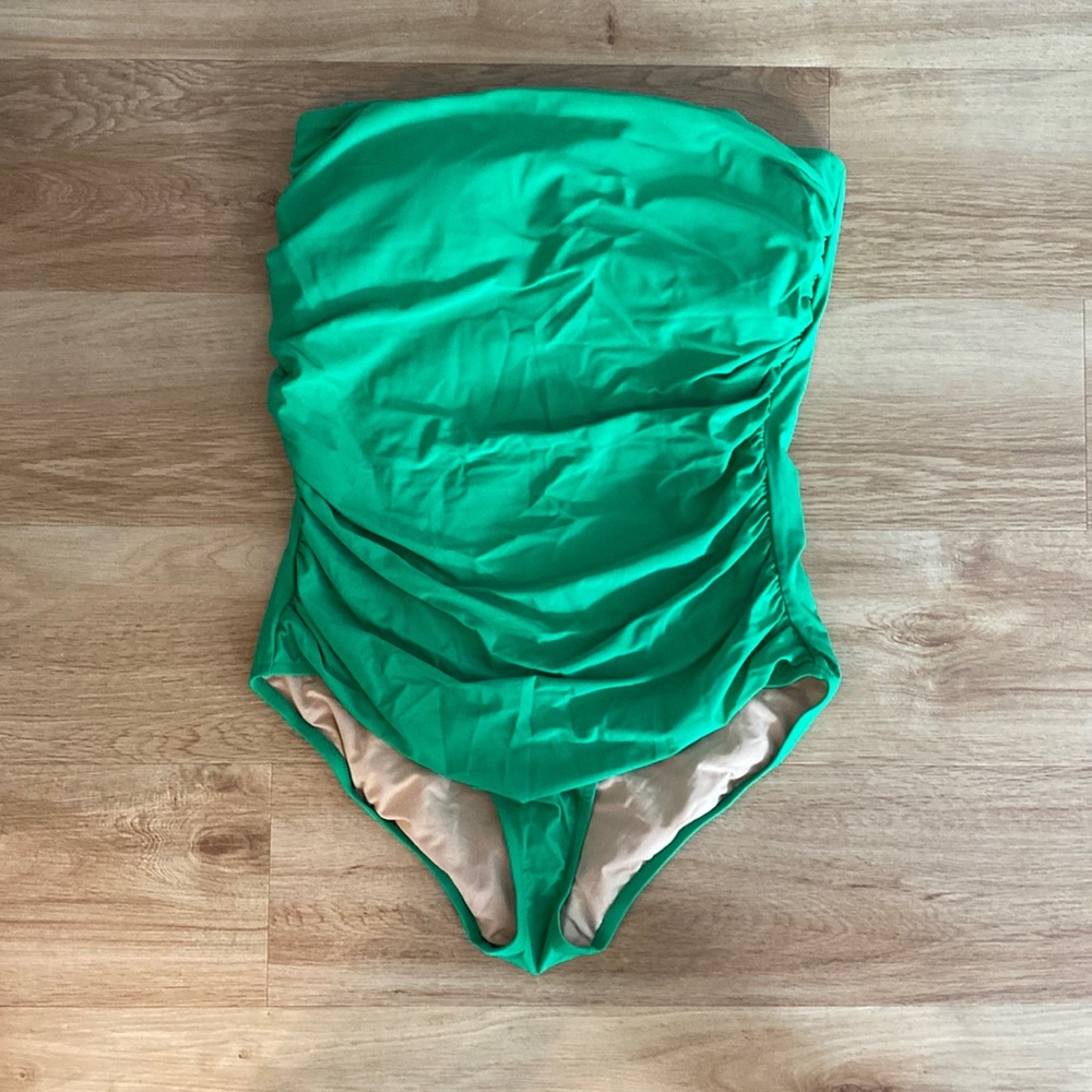 BRAND NEW J. Crew strapless one piece swimsuit